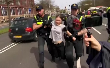 Activista pentru clima Greta Thunberg a fost amendata la ea acasa