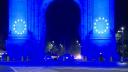 Arcul de Triumf a fost colorat in <span style='background:#EDF514'>ALBA</span>stru de Ziua Europei. Alegatorii sunt chemati la vot pe 9 iunie
