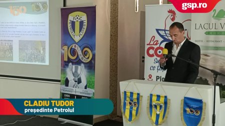 Claudiu Tudor a prezentat logo-ul Petrolul 100 si cine va canta la show-ul de luna viitoare: video spectaculos de prezentare!