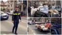O nunta cu alai a blocat si soseaua si trotuarele la Buzescu, in Teleorman si politia a deschis dosar penal si a dat amenzi pentru parcare in locuri interzise VIDEO
