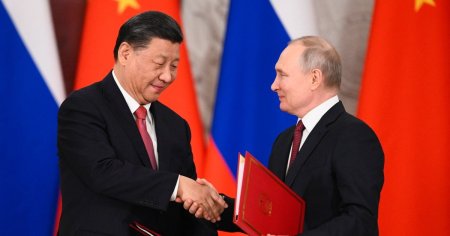 Prima <span style='background:#EDF514'>VIZITA</span> a lui Putin in noul mandat de presedinte este in China, tara care si-a declarat prietenia fara limite fata de Kremlin