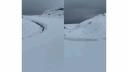 VIDEO. Peisaj de iarna la jumatatea lunii mai, pe Transalpina. Stratul de zapada are cativa centimetri