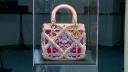 Geanta Lady Dior reinterpretata de un artist roman, cu motive din folclorul romanesc, expusa la Romanian Creative Week