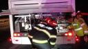 Un autocar cu 40 de copii a luat foc langa Alba Iulia