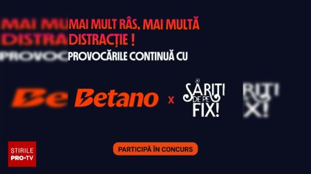 Mai multa voie buna, mai multa distractie! Accepta provocarea Betano x Sariti de pe fix si poti castiga premii fabuloase