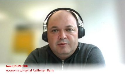 ZF Live. Ionut Dumitru, economist-sef, Raiffeisen Bank despre principalii indicatori financiari din Romania in anul 2025: Raiffeisen are 5% prognoza de inflatie pentru finalul anului, fara efectul razboiului comercial. Cursul de schimb este estimat la 5,07 lei/euro la final de 2025. Si ne asteptam la o singura reducere a dobanzii-cheie in 2025, de la 6,50% pana la 6,25%
