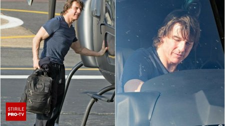 Noua iubire la Hollywood. Tom Cruise, surprins alaturi de o actrita faimoasa intr-un elicopter, in Londra | VIDEO