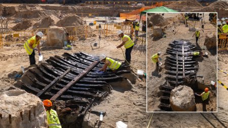Descoperire uluitoare sub o piata din Barcelona: Epava medievala perfect conservata iese la lumina dupa 500 de ani