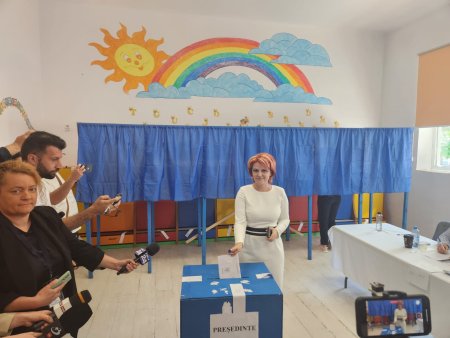 Olguta Vasilescu a votat pentru stabilitate si echilibru. Sper din toata inima ca diseara sa fie candidatul castigator (VIDEO)