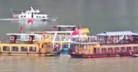 Doua vase s-au rasturnat pe un rau din China. Noua persoane decedate si 70 ranite