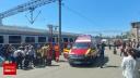 Ce se intampla dupa accidentul feroviar din Gara Constanta. 11 persoane au ajuns la spital. VIDEO