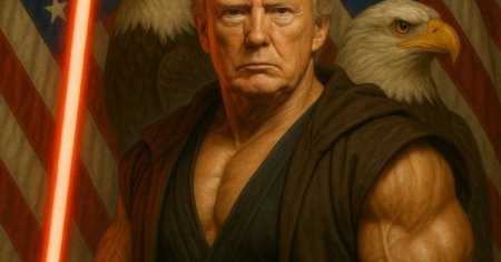 Dupa ce l-a imbracat pe Trump in papa, Casa Alba publica o alta imagine AI controversata cu presedin<span style='background:#EDF514'>TELE</span> SUA: Lipsa de constiinta de sine si ipocrizie